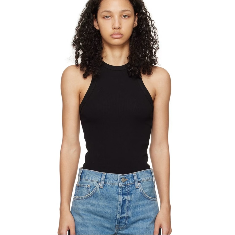 Anine Bing Eva Tank in Black size Medium M